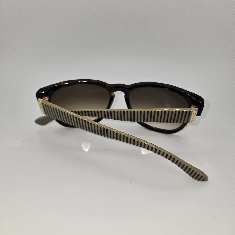 Marc by Marc Jacobs MMJ 230/S Beige & Black Striped Sunglasses Designer +‎ Case